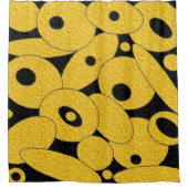 Black and Gold Bubble Orbs rideau de douche (Devant)