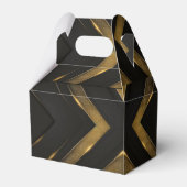 Black and Gold Chevron Gable Bedankdoosjes (Achterkant)