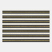 Black And Gold Classic Inpakpapier Vel (Voorkant)