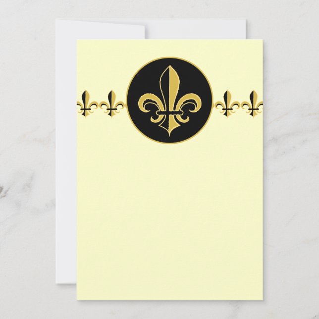 Black and Gold Fleur de lis (Voorkant)