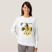 Black and Gold Fleur de Lis T-shirt (Voorkant volledig)
