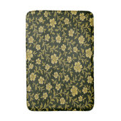 Black and Gold Floral  Badmat (Voorkant Verticaal)