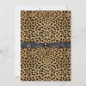 Black and Gold Leopard Afstuderen aangekondigd Kaart (Achterkant)