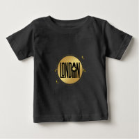 Black and Gold London t-shirt, landmark, mode