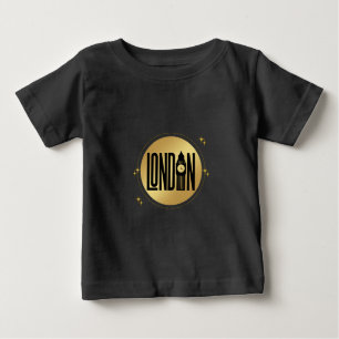 Black and Gold London t-shirt, landmark, mode