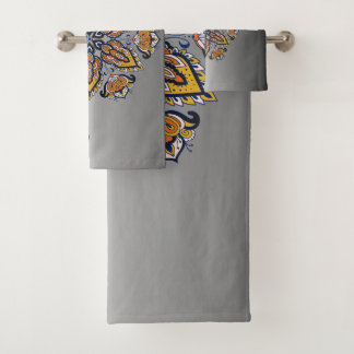 Black and Gold Mandala Floral Art