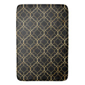Black and Gold Moroccan Badmat (Voorkant Verticaal)