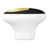Black and Gold Music Note Knop (Zijkant)