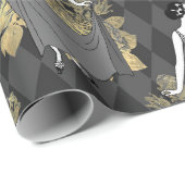 Black and Gold  Paris Art Deco Cadeaupapier (Rol Hoek)