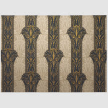 Black and Gold Pattern Decoupage 