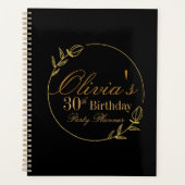 Black and Gold Personalized Planner (Voorkant)