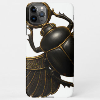Black and Gold Pharaonic Beetle iPhone Case iPhone 11Pro Max Hoesje