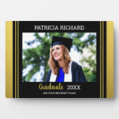 Black and Gold Photo Afstuderen Keepomwille Fotoplaat (voorkant)
