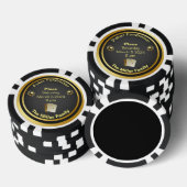 Black and Gold Poker Fundraiser Poker Chips (Opstapeling)