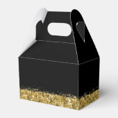 Black and Gold Together Forever Elegant Bedankdoosjes (Achterkant)