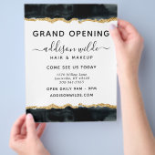 Black and Gold Waterverf Business Flyer (Hand)