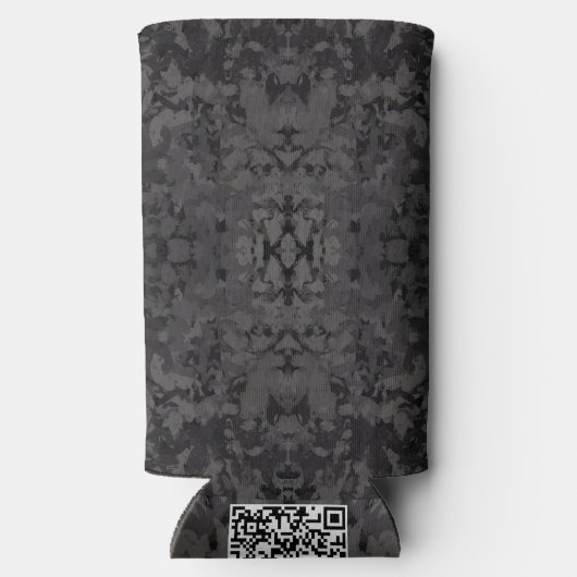 Black And Gray Abstract Graphic Art Design (Achterkant)