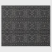 Black And Gray Abstract Graphic Art Design Cadeaupapier (Vlak)