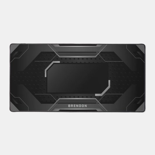 Black and Gray geometric gaming background (Recto)
