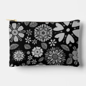 Black And Gray Retro Floral Art Seamless Pattern Etui (Voorkant)