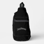 Black And Grey Jackson Naam, Sling Bag (Voorkant)