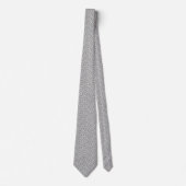 Black and Grey Modern Geometric Wavy Curved Lines Stropdas (Voorkant)