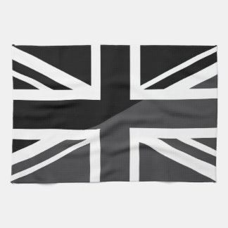 Black and Grey Union Jack British (UK) Flag Theedoek