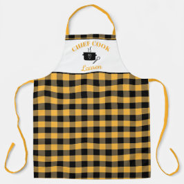 Black and Maize Yellow Cook Buffalo Plays Patroon Schort