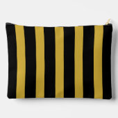 Black and Metallic Gold Vertical Striped Etui (Achterkant)