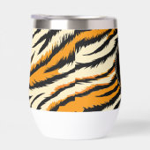 Black and Orange Tiger Pattern Monogram (Rechts)