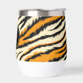 Black and Orange Tiger Pattern Monogram (Links)