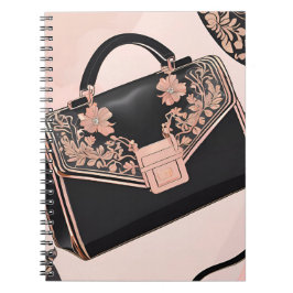 Black and pink AI art  Notitieboek