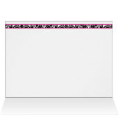 Black and Pink Damask Wedding (Binnen Horizontaal (Boven))