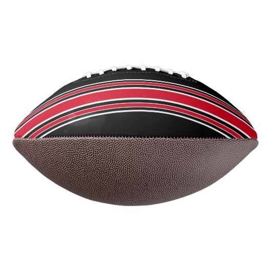 Black and Red Jersey Stripes with Custom Name American Football (Gedraaid 90)