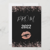 Black and Rose Gold 30th Invitation (Devant)