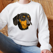 Black and Rust Dachshund Dog Trui
