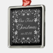 Black and Silver Wedding Keepomwille Ornament (Links)