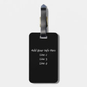 Black and Tan Cavalier King Charles Spaniel Dog Bagagelabel (Achterkant verticaal)