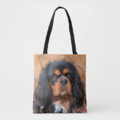 Black and Tan Cavalier King Charles Spaniel Dog Draagtas (Voorkant)