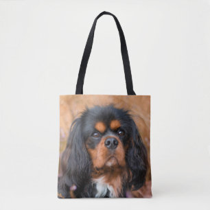 Black and Tan Cavalier King Charles Spaniel Dog Draagtas