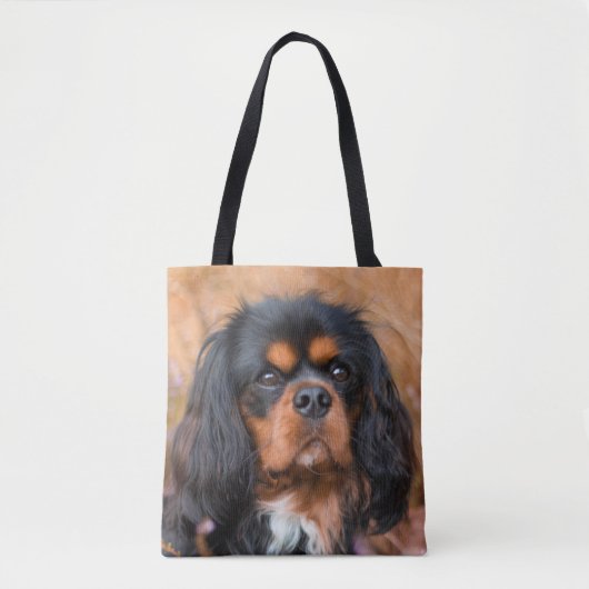 Black and Tan Cavalier King Charles Spaniel Dog Draagtas (Voorkant)