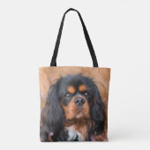 Black and Tan Cavalier King Charles Spaniel Dog Draagtas (Achterkant)