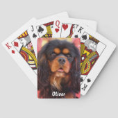 Black and Tan Cavalier King Charles Spaniel Dog Pokerkaarten (Achterkant)
