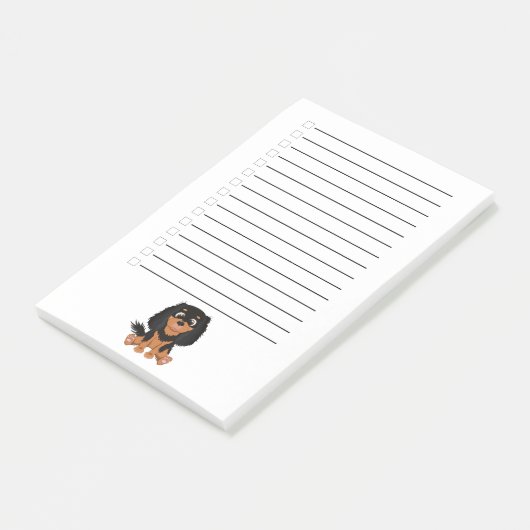 Black and Tan Cavalier King Charles Spaniel Post-it® Notes (Schuin)
