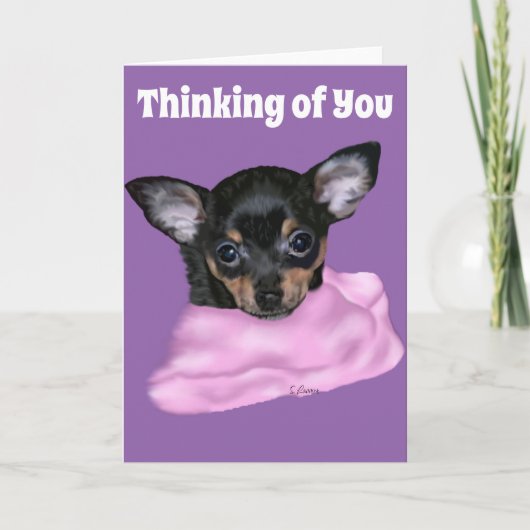Black and Tan Chihuahua Puppy Kaart (Voorkant)