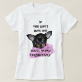 Black and Tan Chihuahua Puppy T-shirt (Design voorkant)