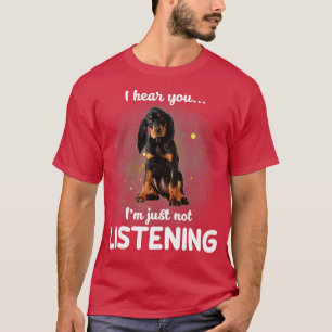 Black and Tan Coonhound Ik hoor dat je niet luiste T-shirt
