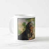 Black and Tan Coonhound Koffiemok (Voorkant links)