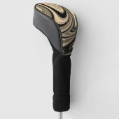 Black and Tan Floe Pattern Golfheadcover (Schuin)