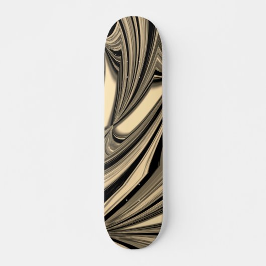 Black and Tan Floe Pattern Skateboard (Voorkant)